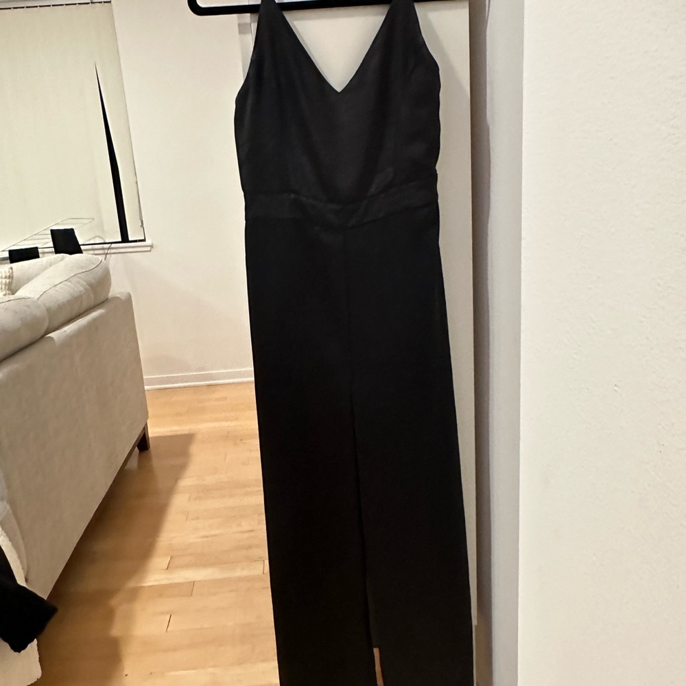 Black Silk Jumpsuit